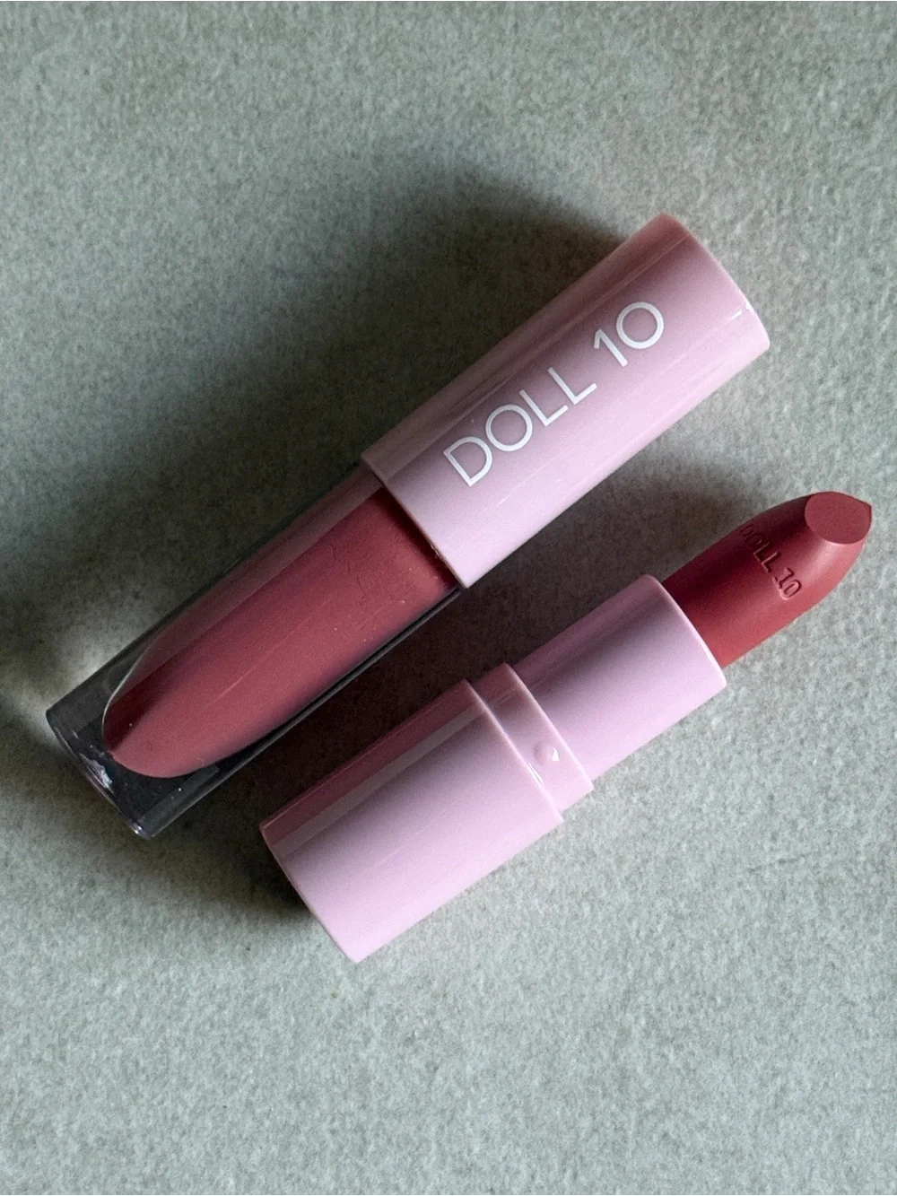 Doll 10 Lip Gloss & Lipstick Duo Ethereal Shade New in Box